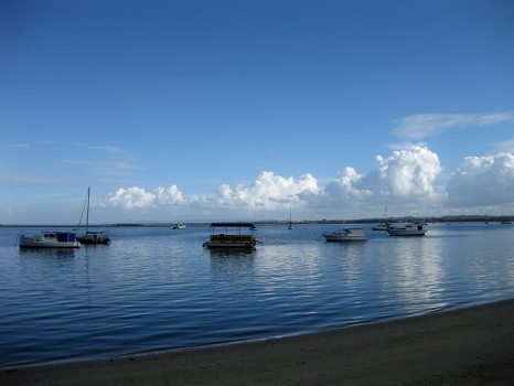 Some boats and water